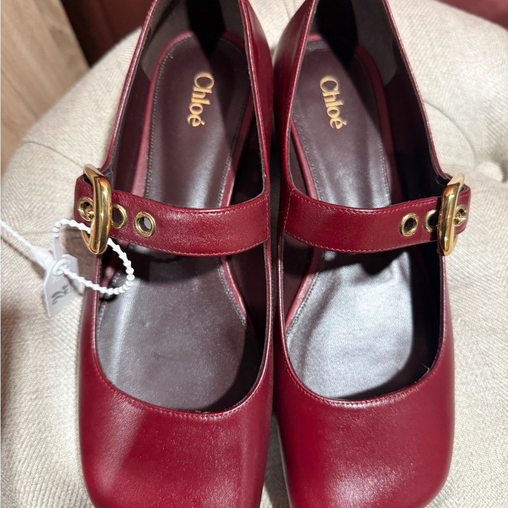 Chloe Polly Buckled Flats